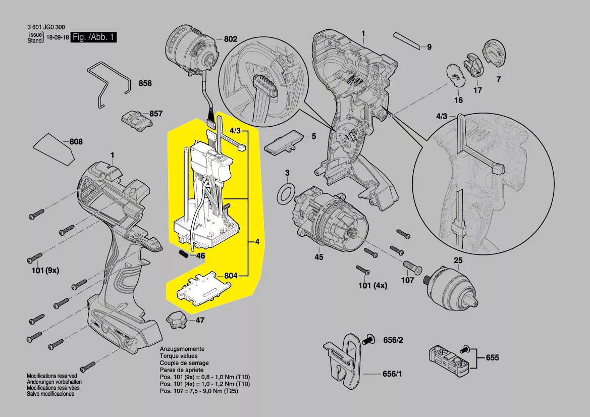 Module électronique réf. 1 607 233 5DB BOSCH